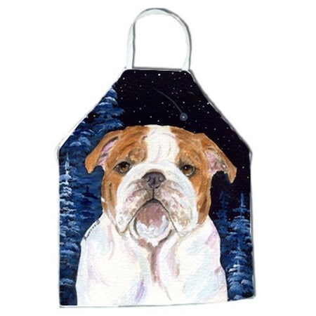 Carolines Treasures Carolines Treasures SS8447APRON Starry Night English Bulldog Apron - 27 x 31 in. SS8447APRON